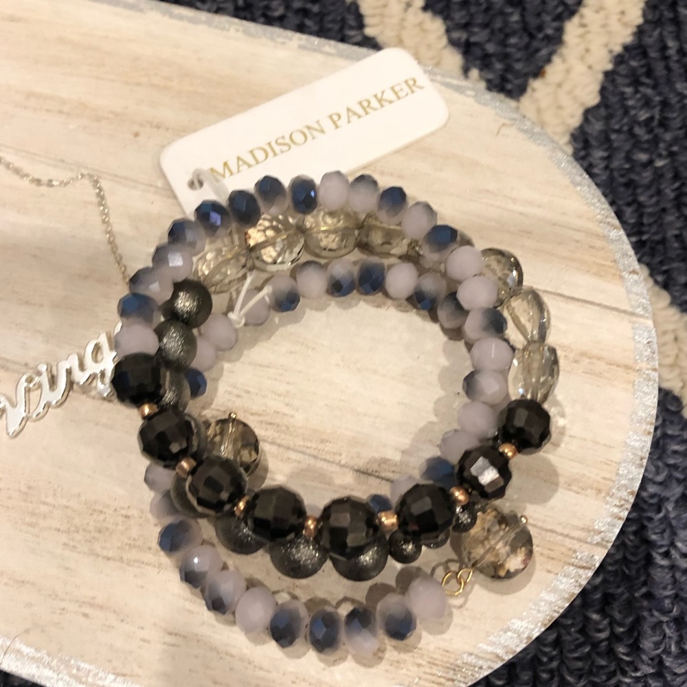 Madison Parker Wrap Bracelet Brad’s- blue/Grey